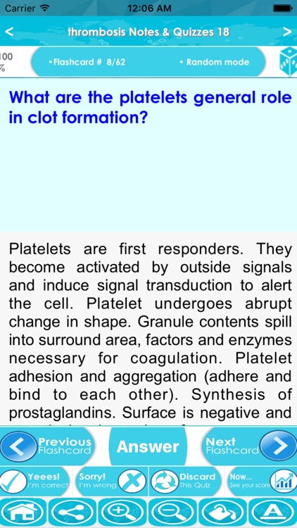Thrombosis Exam Review & Test Bank App : 1300 Study Notes, Flashcards, & Practice Quiz