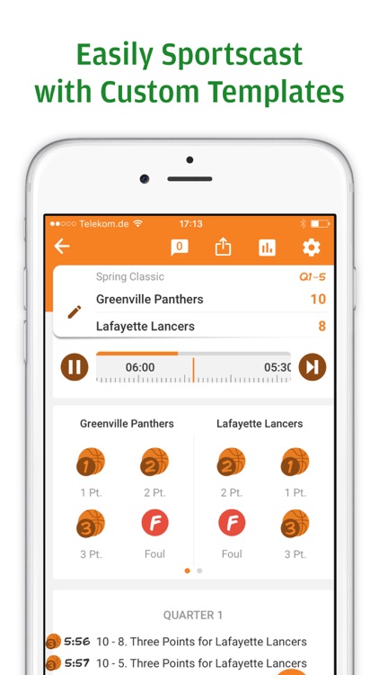 Tickaroo LIVE Sportscasting for various Sports screenshot-3