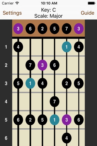 ScaleGenius: Scales For Alternate Guitar Tunings screenshot 2