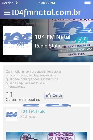 Radio 104 FM Natal/RN screenshot 2