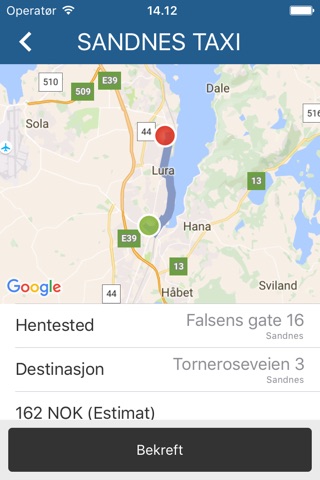 Sandnes Taxi+ screenshot 4