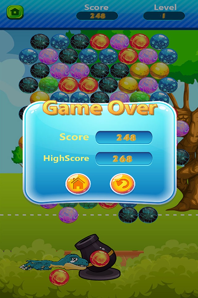 Dinosaur Shooting Games Dino Eggs Bubble Shooter screenshot 4