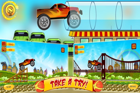 Turbo Car Hill Race Stunts screenshot 2