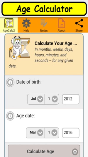 AgeCalc2a birthday anniversary calculato