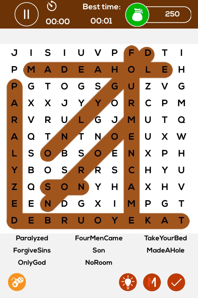 Giant Bible Word Search Puzzle - Mega word search - Friendly word search puzzles screenshot 4