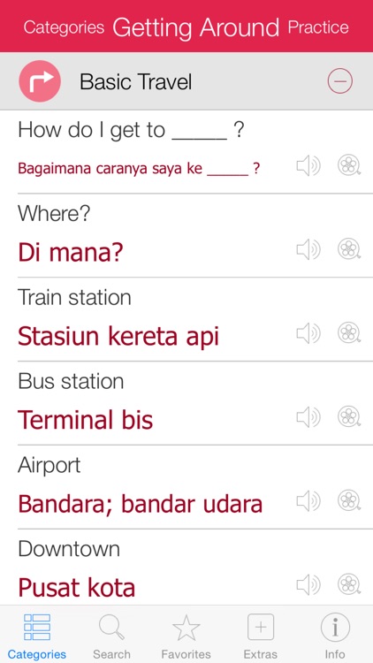 Indonesian Video Dictionary - Translate, Learn and Speak with Video Phrasebook