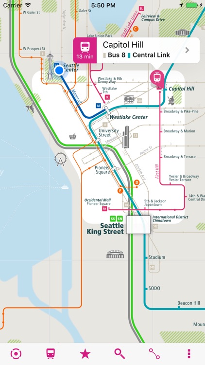 Seattle Rail Map