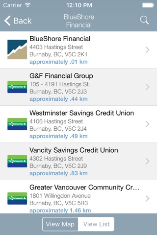 BlueShore ATM Locator screenshot 4