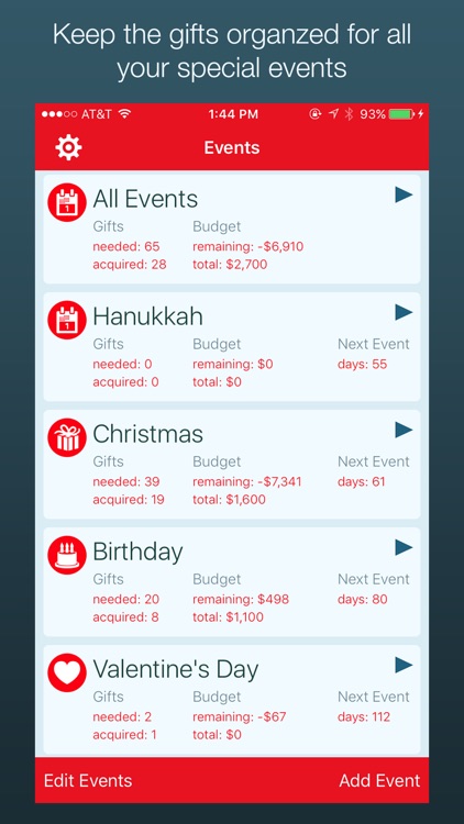 mGifts - Gift List Manager