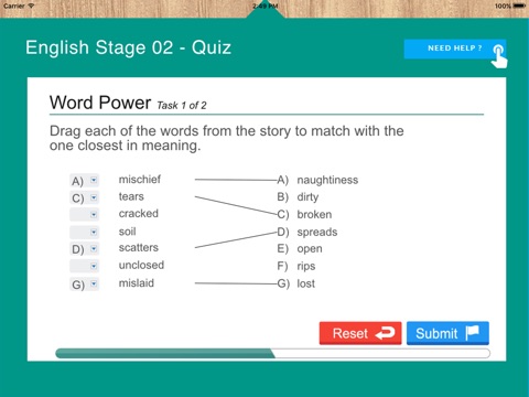 A+ Achieve English Skills (Level 1 - Stage 2) screenshot 3