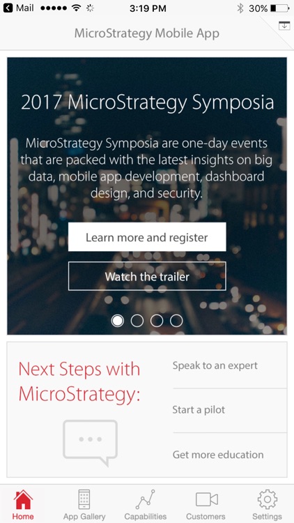 MicroStrategy Mobile for iPhone