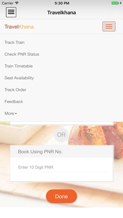 TravelKhana - Train Food Service