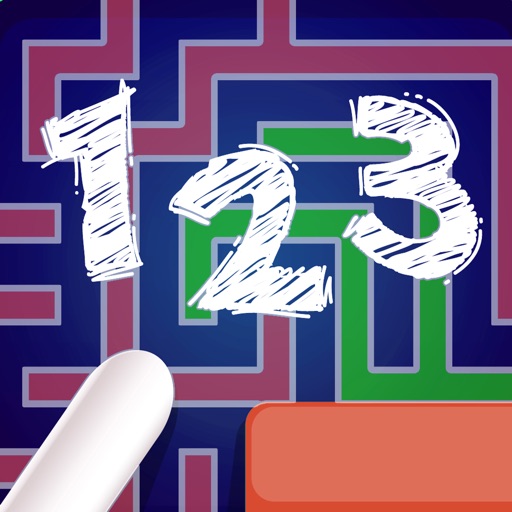 123 Logic Path Match Puzzle - PRO - Brain Training Number Line Challenge icon