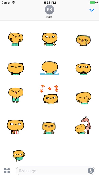 Animated Pam Cat stickers pack