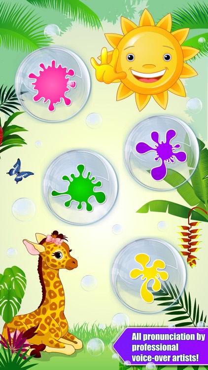 Shapes & colors bubble games for toddler kids Free