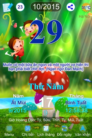 Lịch Việt - Lịch Vạn Niên 2015 screenshot 2