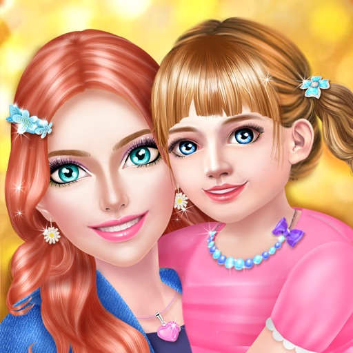 Mom & Baby Daughter Makeover - Family Party Salon Icon