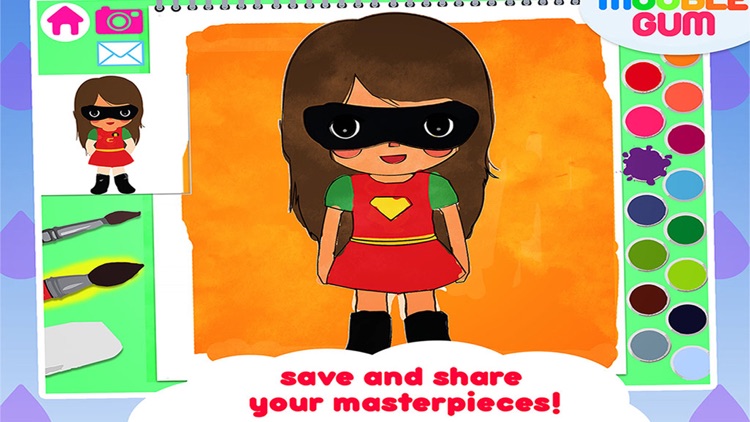 superhero coloring book - painting app for kids  - learn how to paint a super heroes screenshot-3