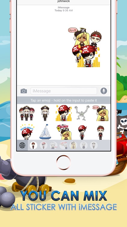 Pirates Emoji Stickers Keyboard Themes ChatStick