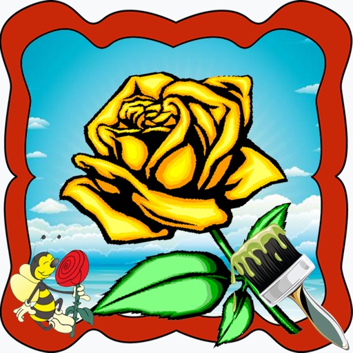 Rose Family Cartoon Coloring Version iOS App