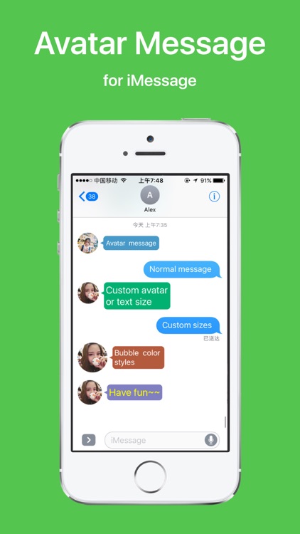 iAvatar-Send personal avatar message to friends