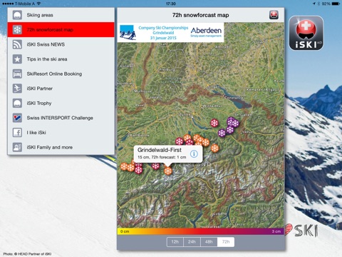 iSKI Swiss HD - Ski Schweiz screenshot 2