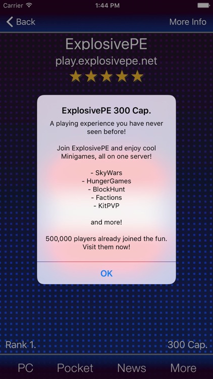 Mod Servers for Minecraft PE