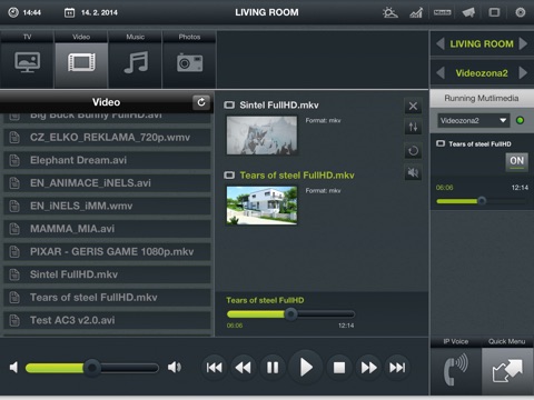 iNELS Home Control for iPad screenshot 3