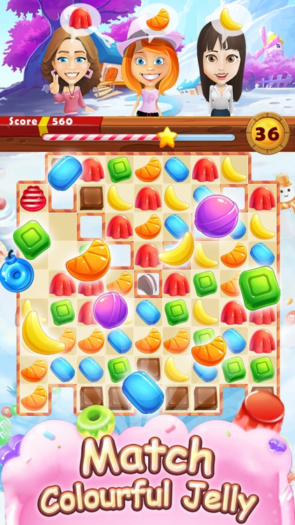 Sweet Jelly Paradise: Match & Serve screenshot-0