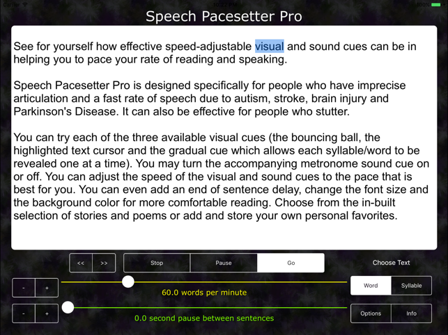 Speech Pacesetter PRO - autism aphasia d