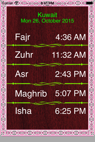 Prayer Clock & Calendar screenshot 2