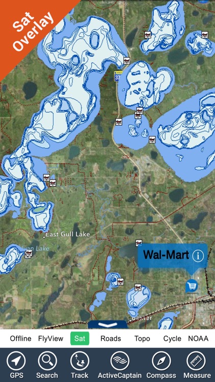 Fort Peck lake map - Montana GPS fishing charts