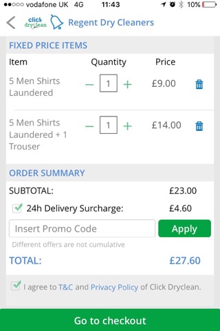 Click Dryclean - London Dry Cleaning & Laundry App screenshot 3