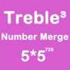 Number Merge Treble 5X5 - Playing With Piano Music And Sliding Number Block