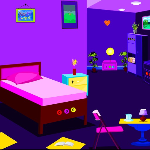 Violet Living Room Escape iOS App