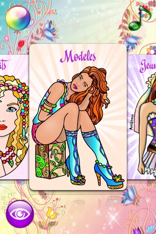 Fashion Coloring Book for Adults with Girls Games screenshot 3