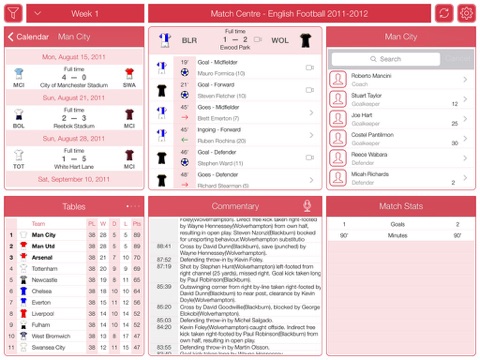 English Football 2011-2012 - Match Centre screenshot 2