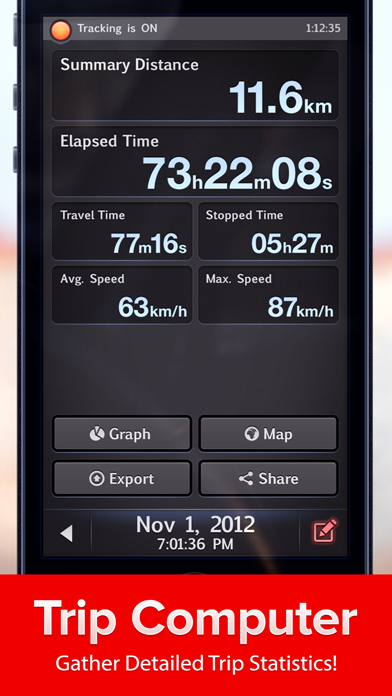Speed Tracker. Most accurate GPS Speedometer, HUD and best Trip Computer Screenshot 3