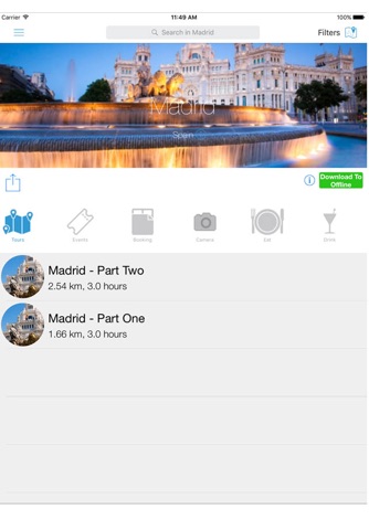 Madrid Travel Guide, Audio Tours & City Tour Maps screenshot 2