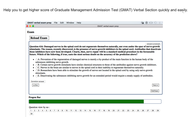 GMAT Verbal Exam prep