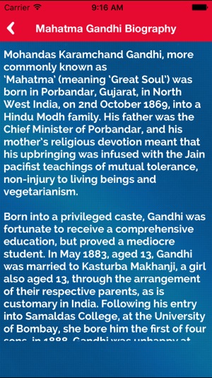 Great Quotes Biography & Saying of Mahatma Gandhi(圖2)-速報App