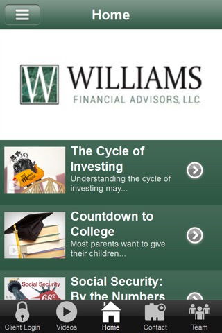 Williams Financial Advisors screenshot 2
