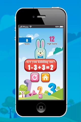 Rabbit quick math - learning game for kids,third to sixth grade screenshot 3