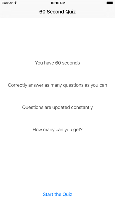 How to cancel & delete 60 Second Quiz - Trivia on the go from iphone & ipad 1