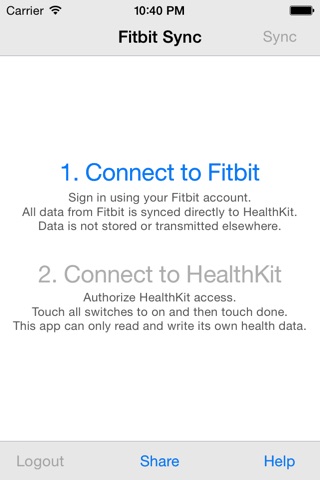 Health Sync for Fitbit screenshot 4
