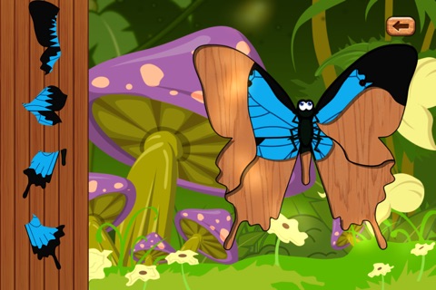 Animal puzzles Butterfly Edition for kids, toddlers and preschoolers - jigsaw and different pieces puzzles screenshot 4