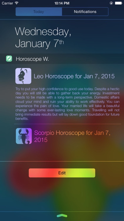 Horoscope Widget