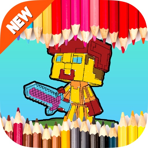 Kids Block Coloring Drawing - "for Minecraft" iOS App