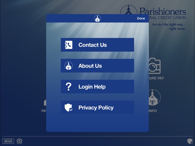 Parishioners Federal Credit Union for iPad screenshot-4