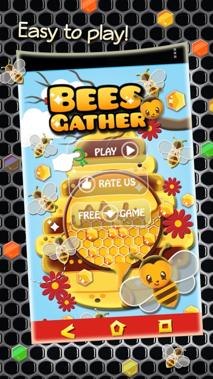 Bees Gather Honey